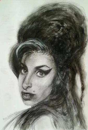 amy winehouse drawing.